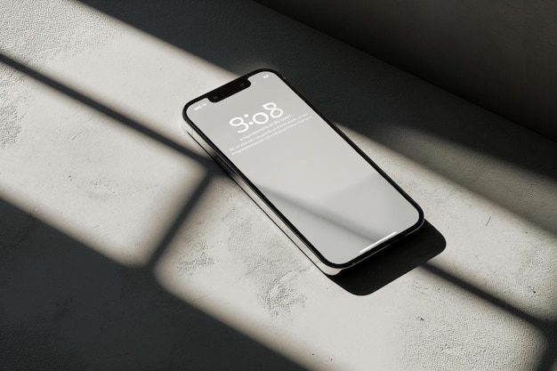 a cell phone sitting on top of a table