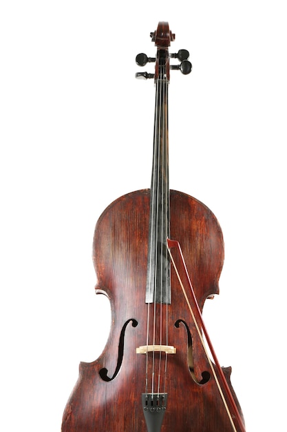 Cello isolated ob white