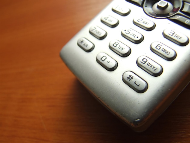 cellphone keypad closeup