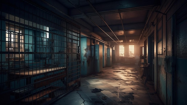 Premium Photo | Cells for prisoners generative ai