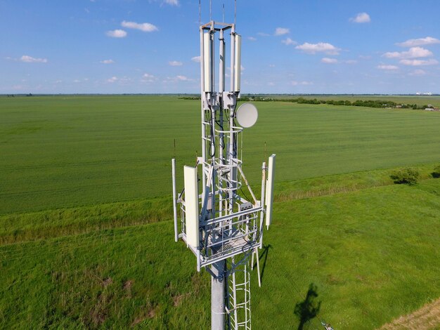 Photo cellular tower equipment for relaying cellular and mobile signal