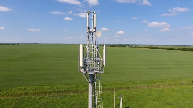 Photo cellular tower equipment for relaying cellular and mobile signal