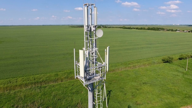 Photo cellular tower equipment for relaying cellular and mobile signal