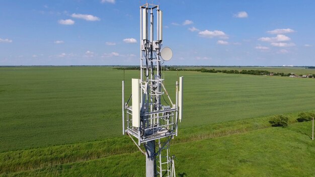 Photo cellular tower equipment for relaying cellular and mobile signal