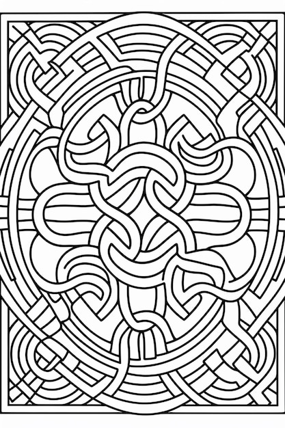 celtic coloring pages for adults generative ai