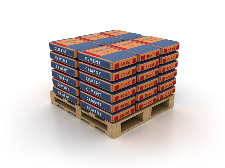 फोटो cement bags on pallet