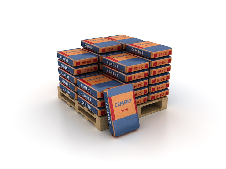 फोटो cement bags on pallet