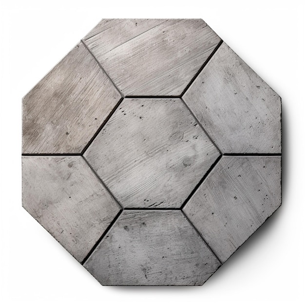 Фото Цементная основа или цементный подиум, выделенный на изолированном белом фоне, идеально подходит для презентации дизайна