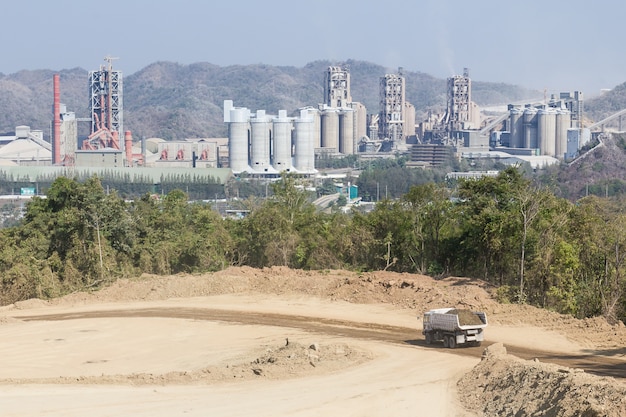 Cement factory  in the mountains