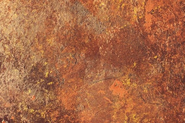 Cement rough surface with rust style texture