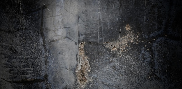 Текстура цемента, полная царапин, страшный темный фон бетонной стены