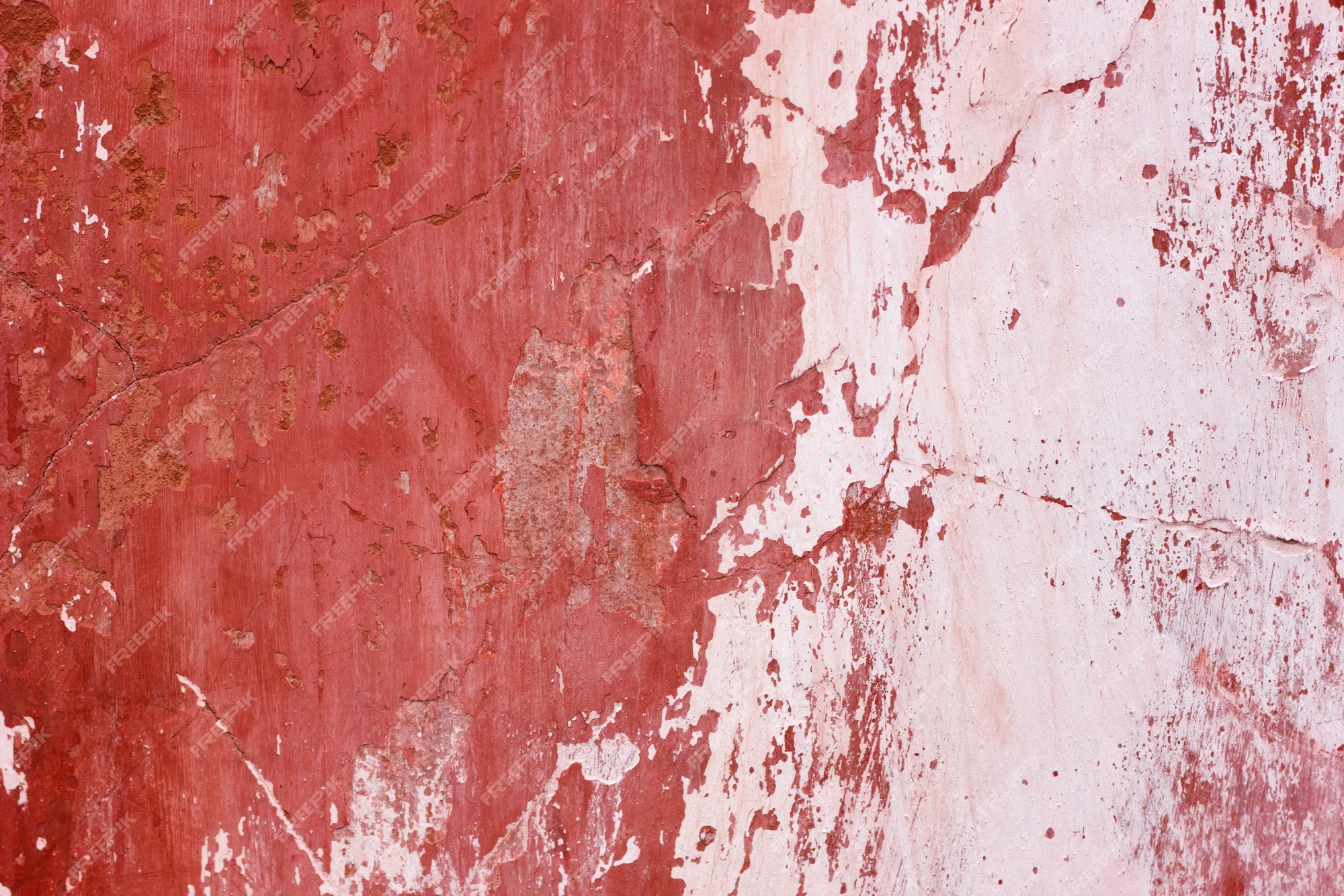 Premium Photo | Cement wall with red paint, rough background. abstract  concrete background with old peeling red paint.