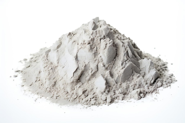 Photo a cement on a white background