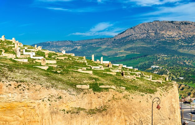 Cemetery at the Marinid Tombs in Fes - Morocco