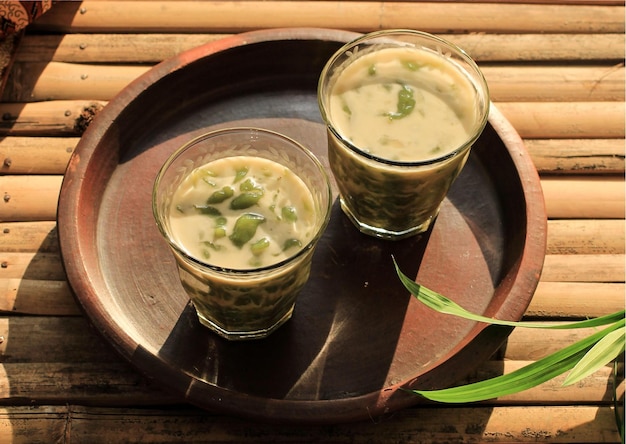 Photo cendol dawet original food from indonesia