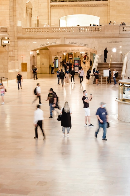 Photo census concept photographed in a city building