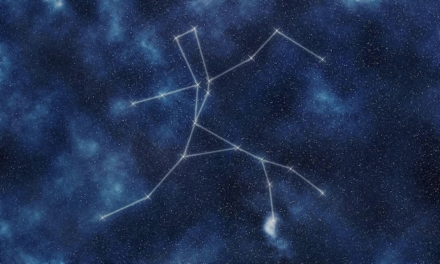 Centaurus star constellation, night sky, constellation\
lines