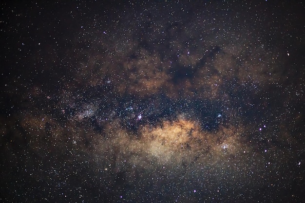 天の川銀河の中心長時間露光写真