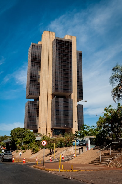 Central Bank of Brazil in Brasilia, DF, Brazil on August 14, 2008. Facade of the headquarters.