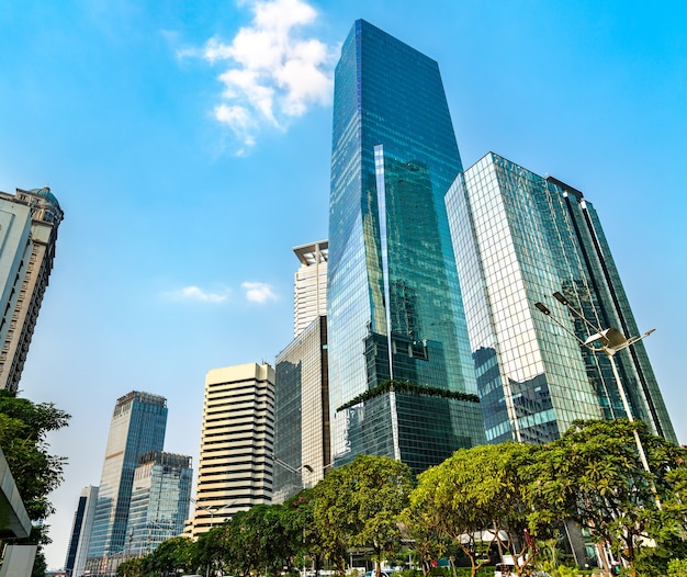 Distretto centrale degli affari di giacarta. la capitale dell'indonesia