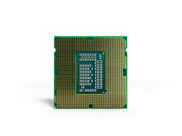 Центральные компьютерные процессоры CPU Высокое разрешение 3D рендеринг без тени