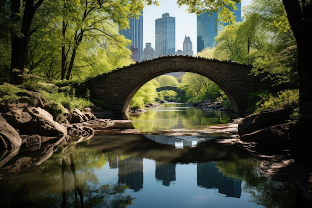 Central Park Groene oase in het hart van de generatieve IA van New York