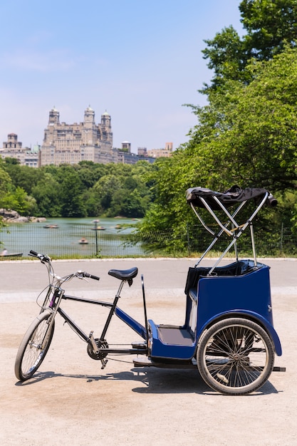 Central Park Manhattan The Lake riksjafiets NY