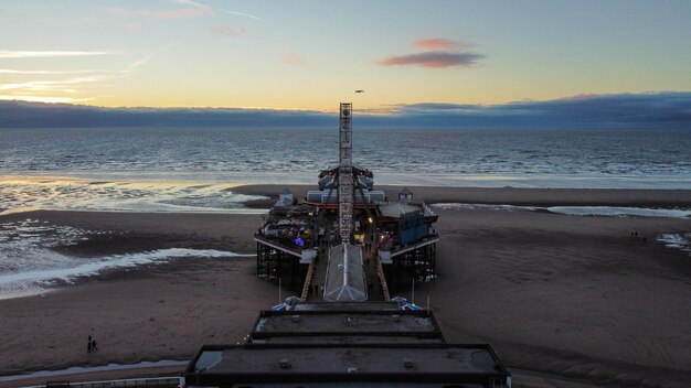 Foto il molo centrale di blackpool