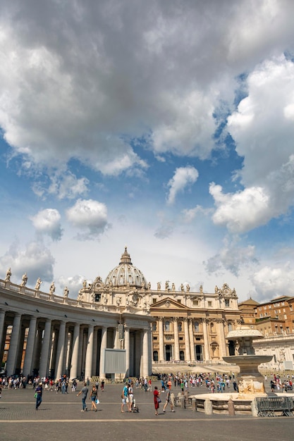 The central square in the Vatican St Peter's Square Rome Italy