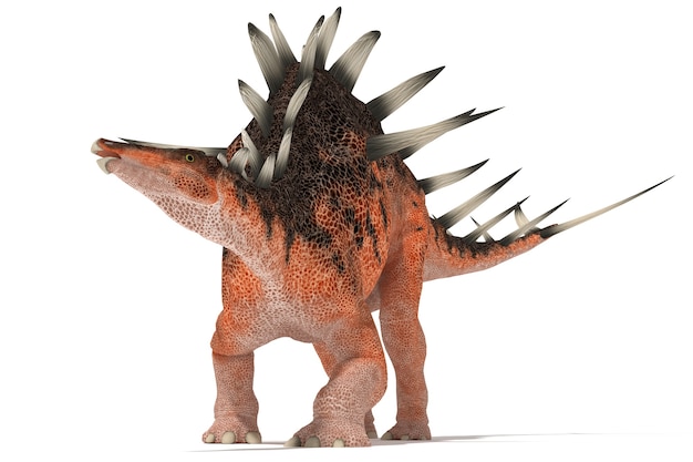 Centrosaurus set hoeken op een witte achtergrond 3D illustratie