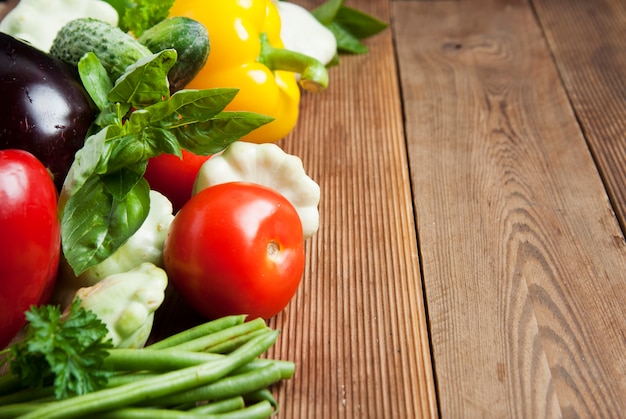 Photo cerals, grains, zzuchini, tomatoes, cucumbers, beans.