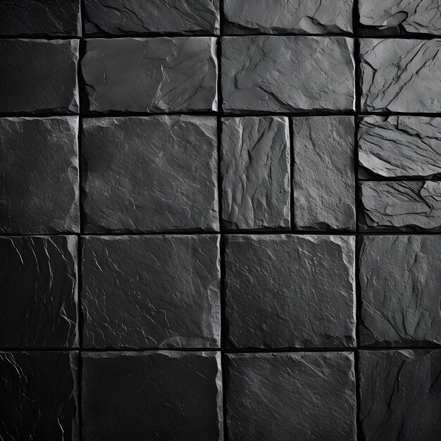 Ceramic black tile texture background