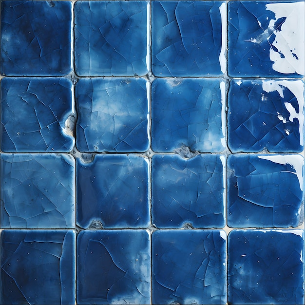 Foto modello di texture di piastrelle in ceramica blu