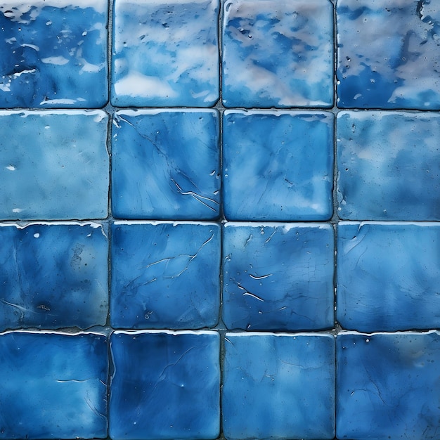 Foto modello di texture di piastrelle in ceramica blu