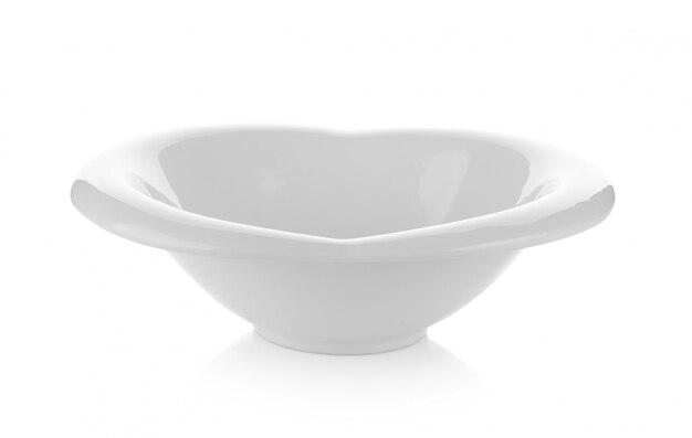 Ceramic bowl isolated on white space