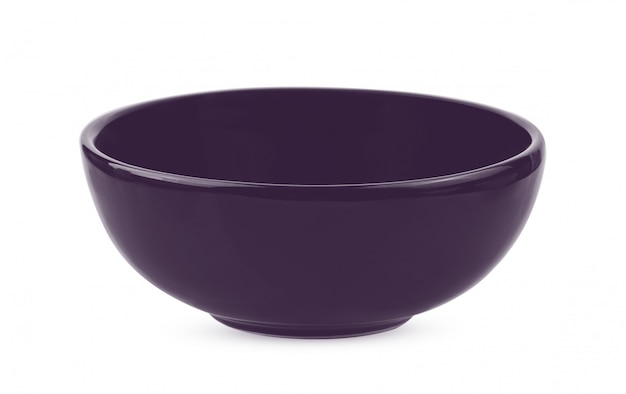 Ceramic bowl isolated on white