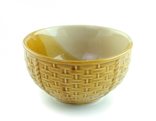 Ceramic bowl isolated