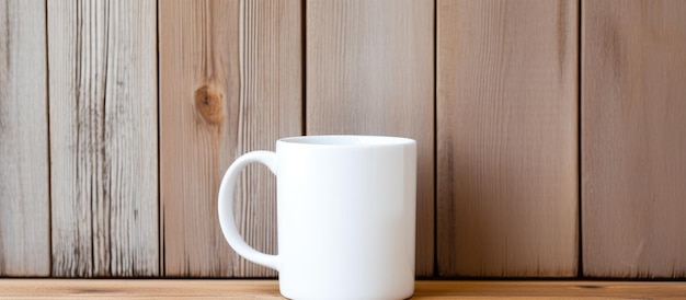 Фото Керамическая кофейная чашка, висящая на деревянном крюке на белом фоне