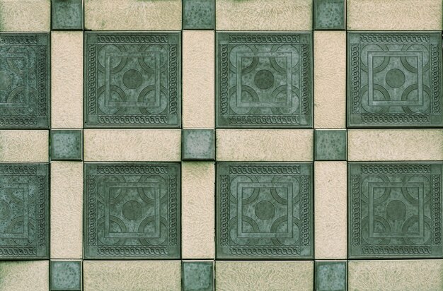 ceramic colored floor tiles with mosaic pattern