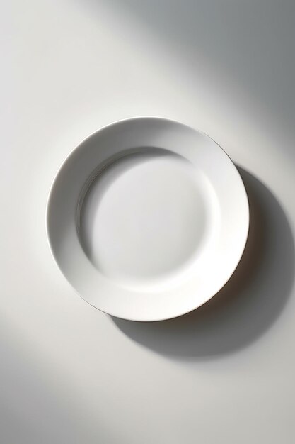 접시 제품 사진과 함께 미니멀리즘 식탁에 세워진 세라 ⁇  도자기