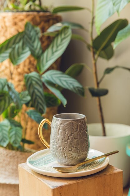 Ceramic decorative cup