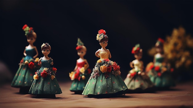 Photo ceramic dolls generated by ai