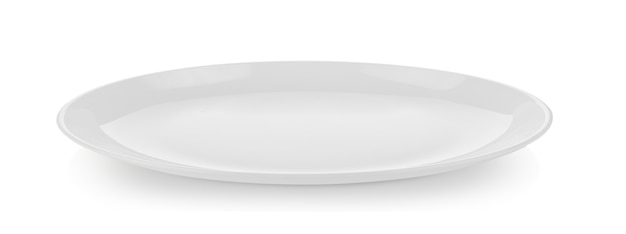 ceramic plate isolated on white 