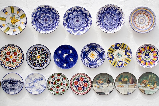 ceramic plates crafts Mediterranean Ibiza