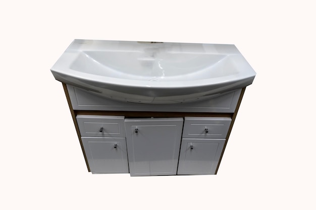 Ceramic shell for bathroom and wardrobe under the sink furniture