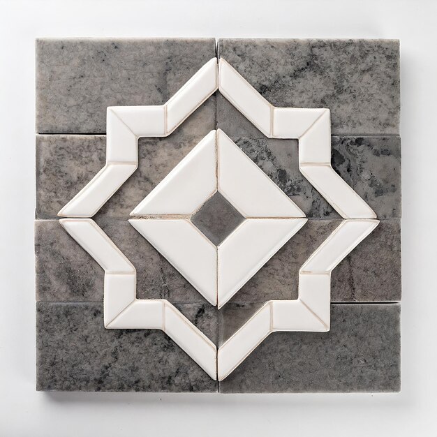 Ceramic tile on white background Ceramic tile on white background