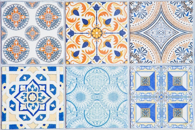 ceramic tiles patterns from Portugal.