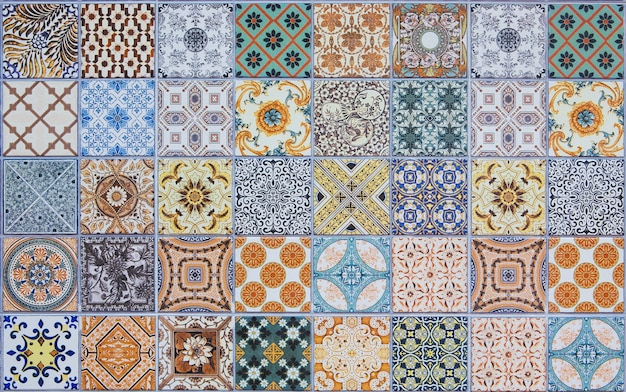 ceramic tiles patterns from portugal.