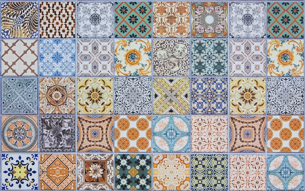 ceramic tiles patterns from Portugal.