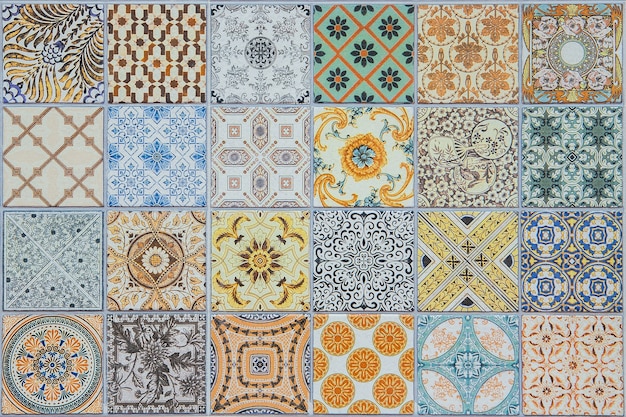 ceramic tiles patterns from portugal.